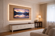 Lade das Bild in den Galerie-Viewer, TV- Wand aus Eiche (Astig)