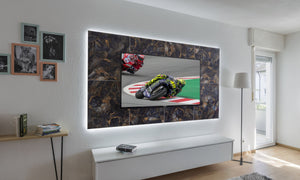 TV- Wand Marmoroptik