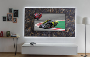TV- Wand Marmoroptik